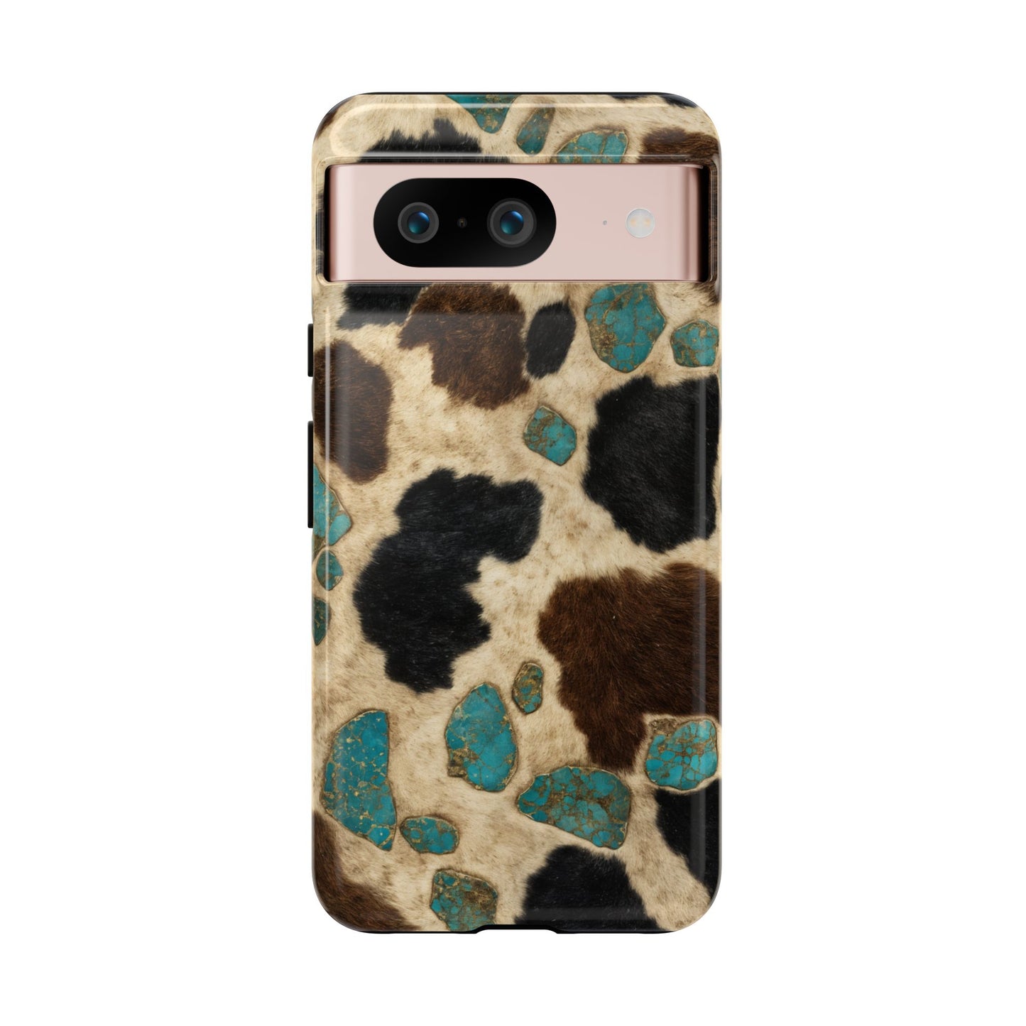 Turquoise Cowhide Tough Case