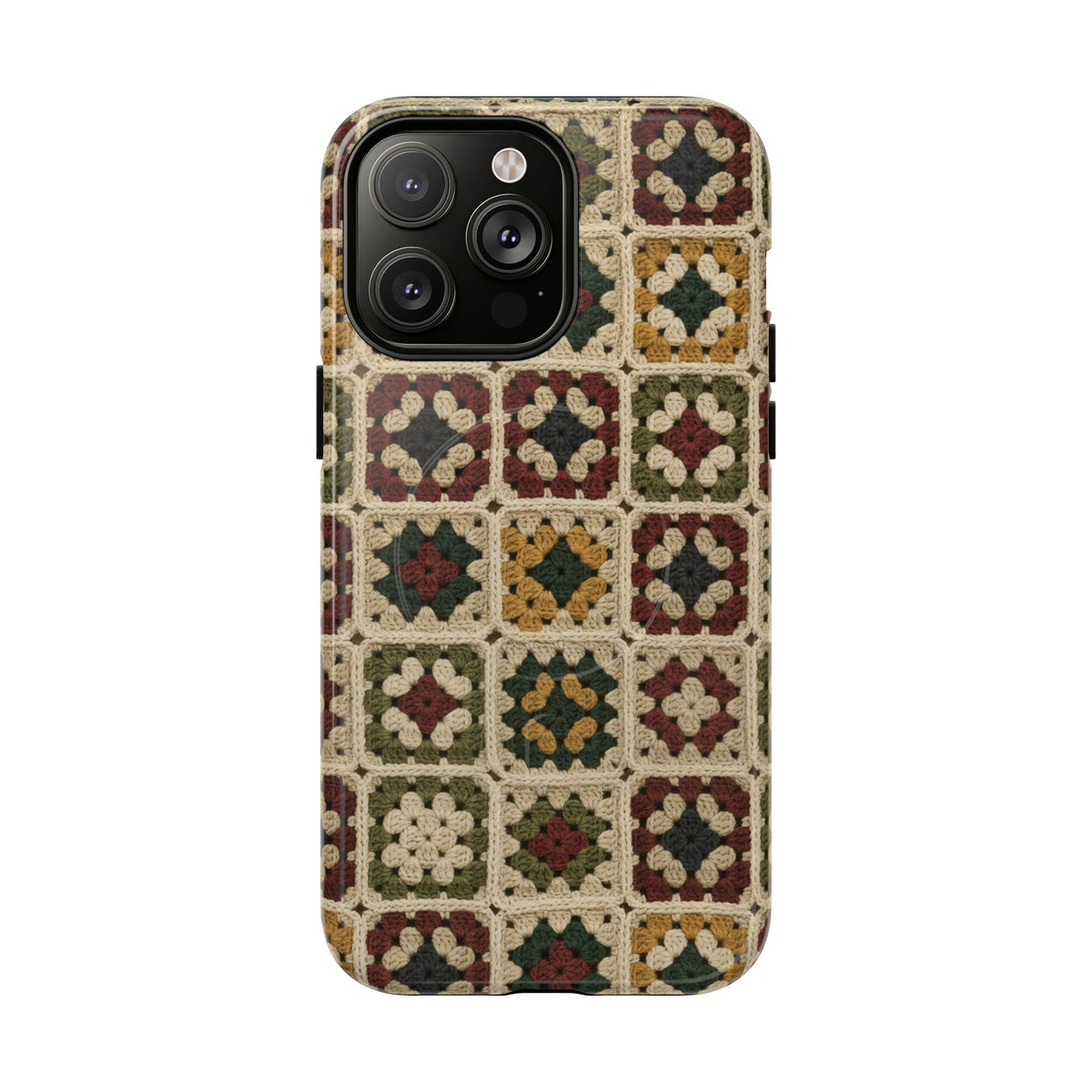 Christmas Granny Square Magnetic Case