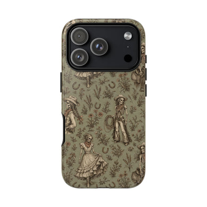 Skeleton Cowgirl Toile Tough Case