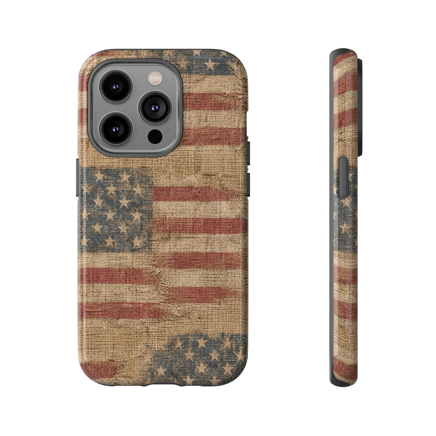 Burlap Flag Tough Case
