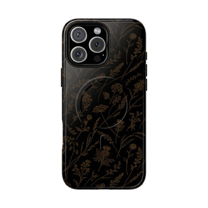 Gold Wildflowers Magnetic Case