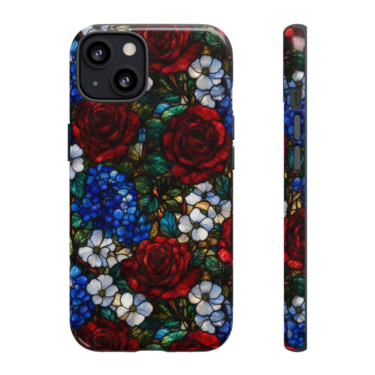 Patriotic Floral Glass Tough Case