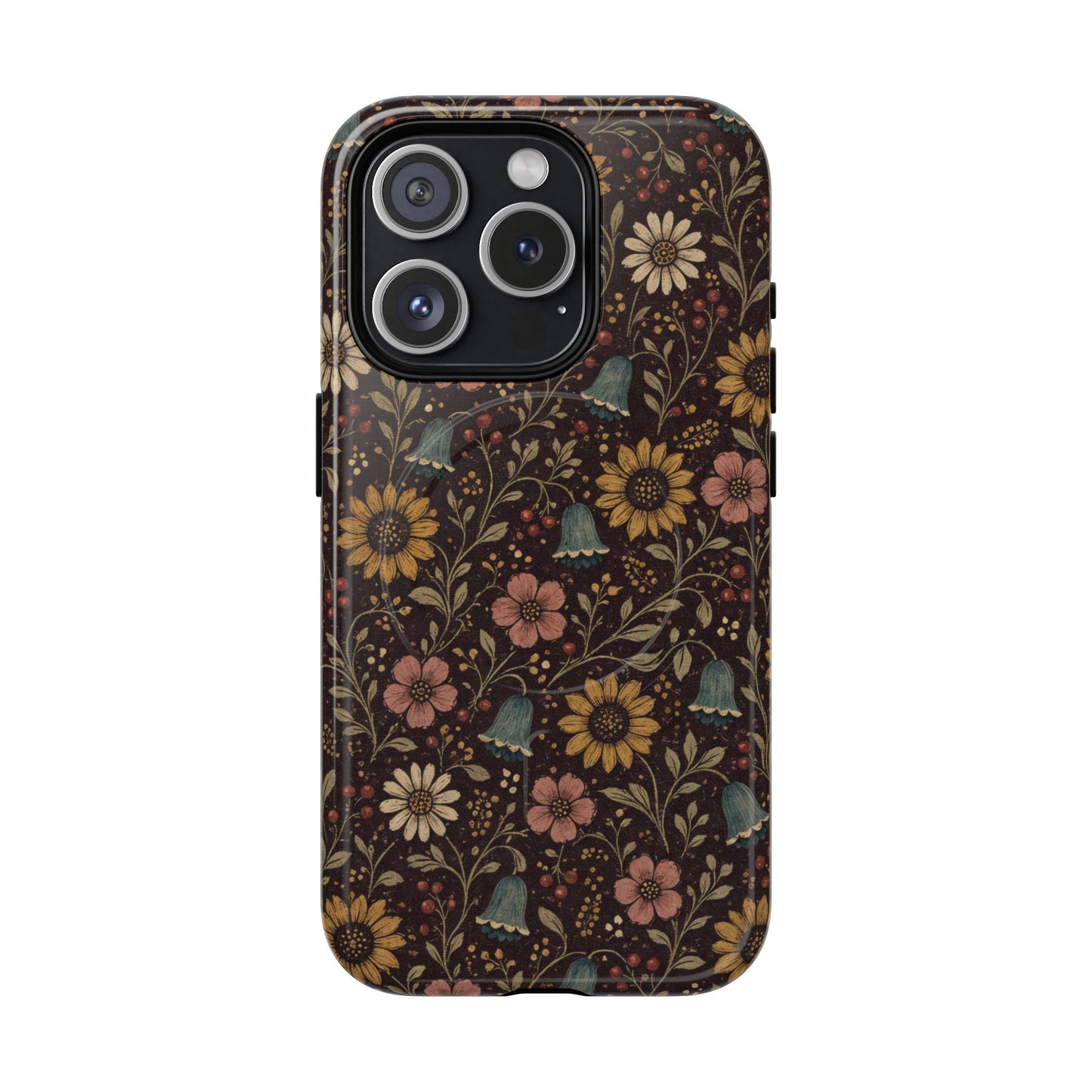 Plum Folk Floral Magnetic Case