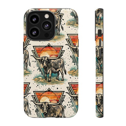 Retro Longhorn Tough Case
