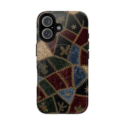 Winter Crazy Quilt Magnetic Case