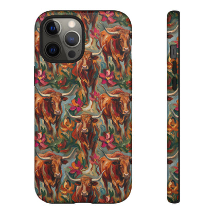 Painted Longhorns Tough Case