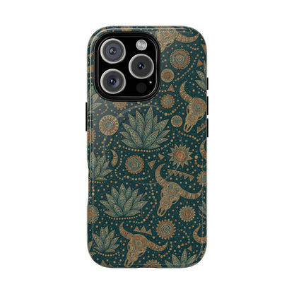Ornate Skull Magnetic Case