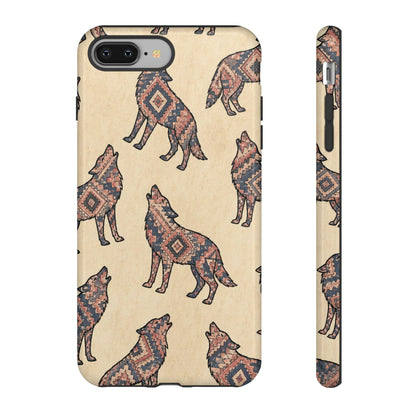 Rose Aztec Wolf Tough Case