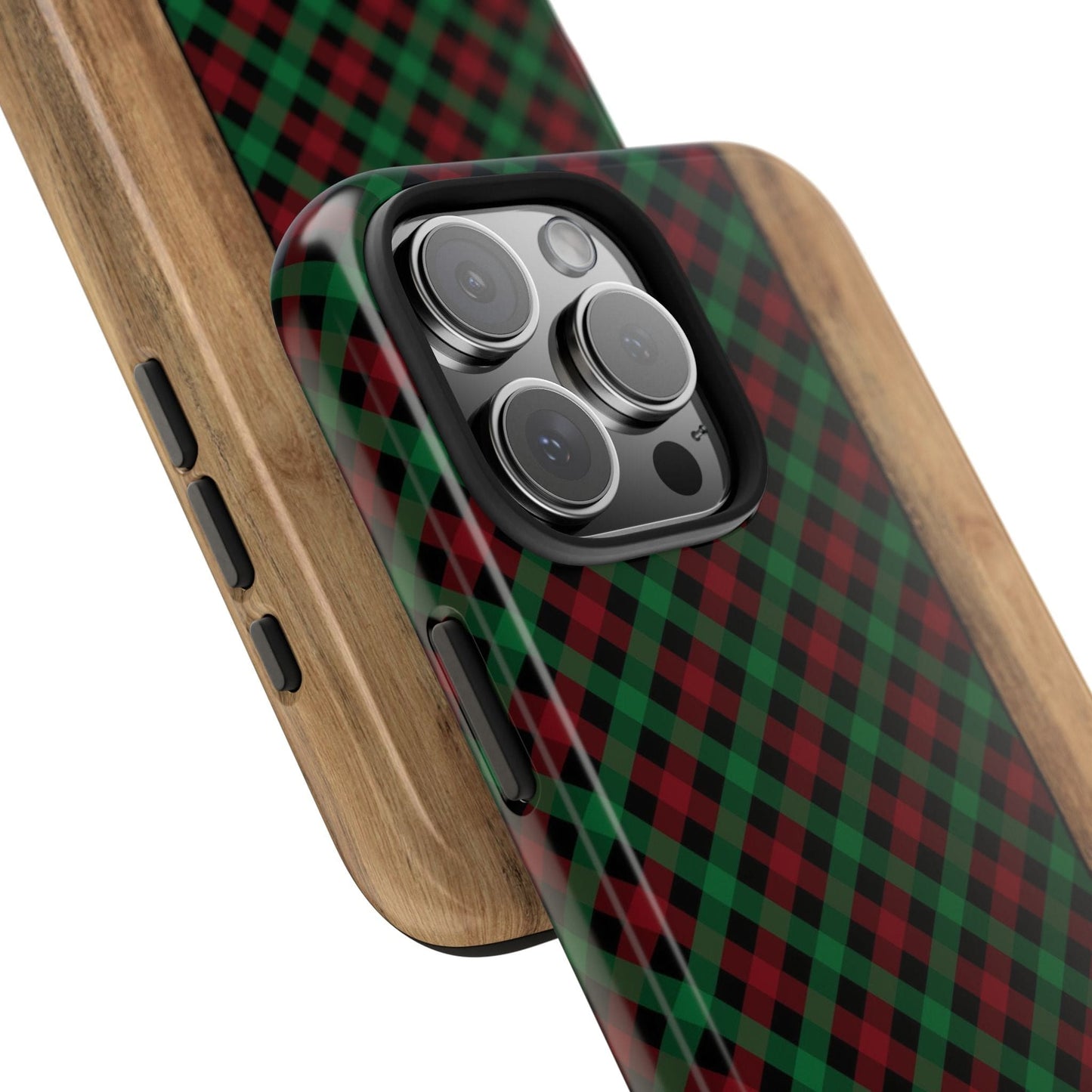 Red Green Plaid Phone Case