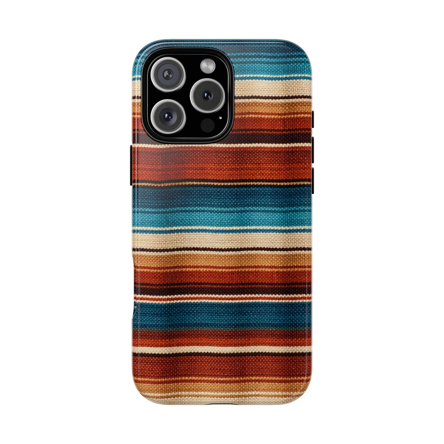Turquoise + Orange Serape Tough Case