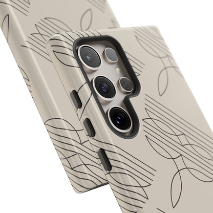 Boot Stitch Pattern Phone Case-Beige