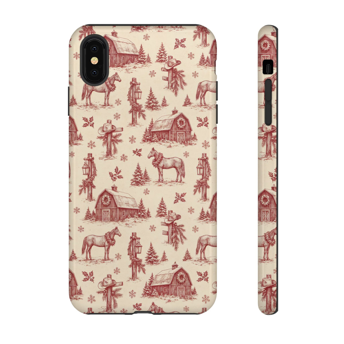 Christmas Toile Tough Case