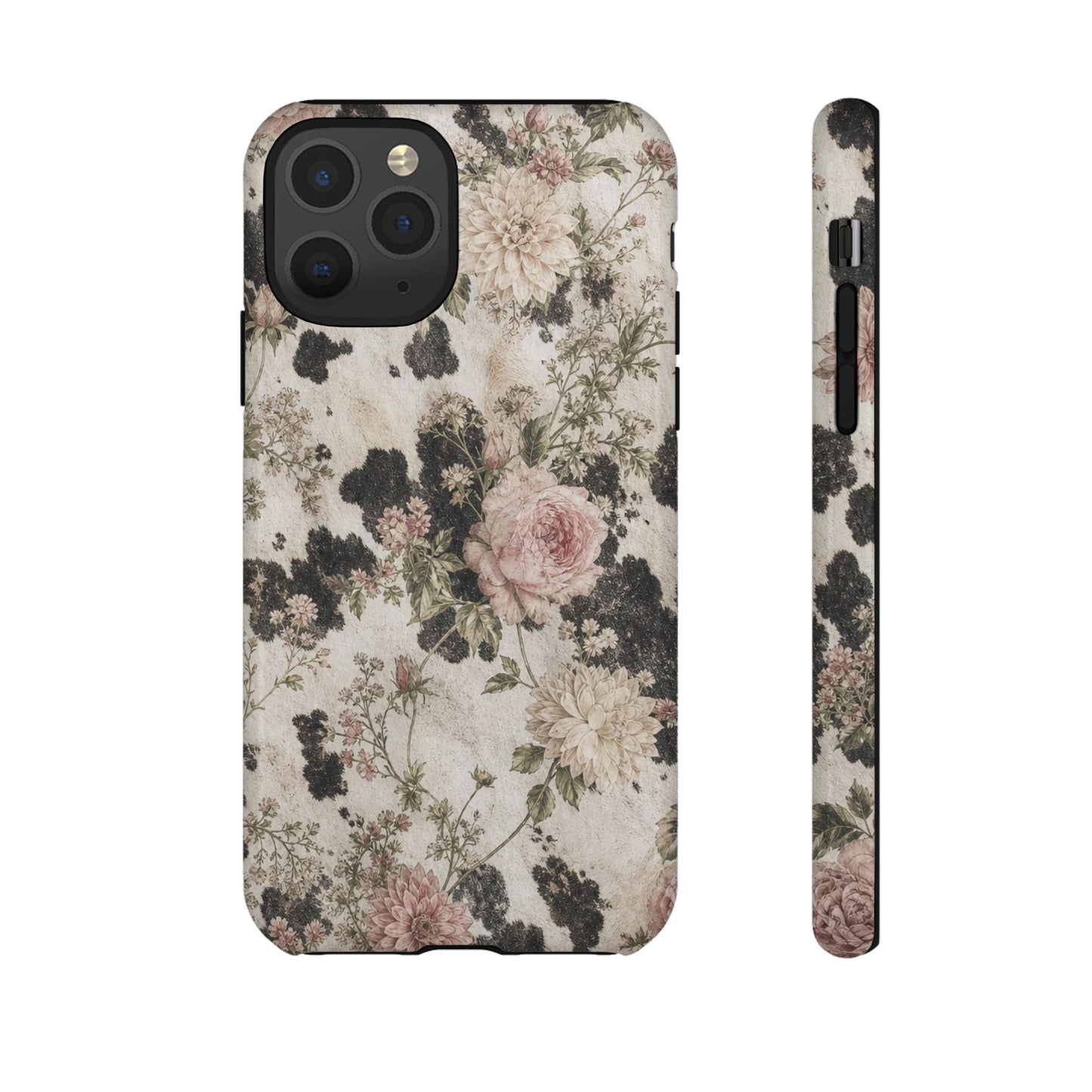 Floral Cowhide Tough Case