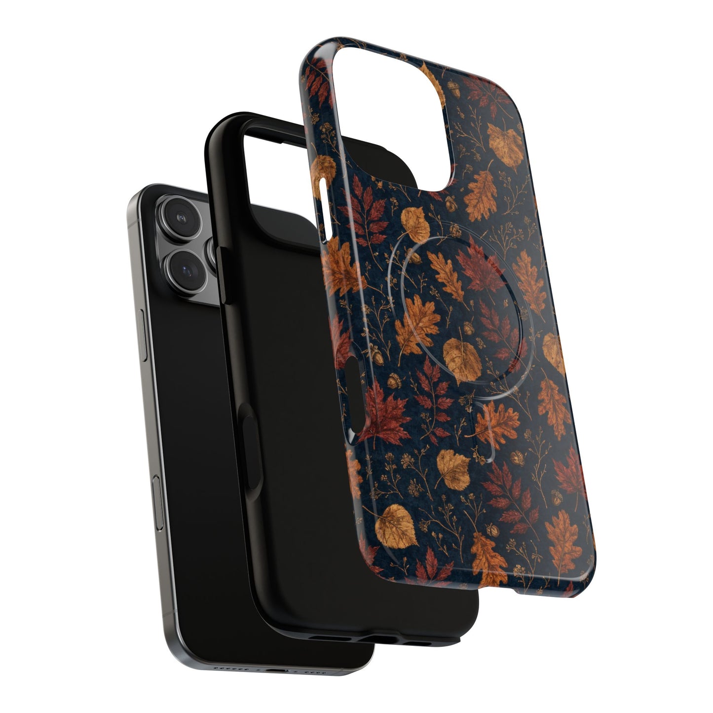 Navy Oak Leaf Magnetic Case