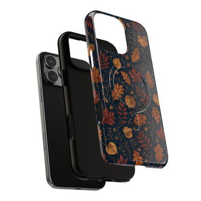 Navy Oak Leaf Magnetic Case