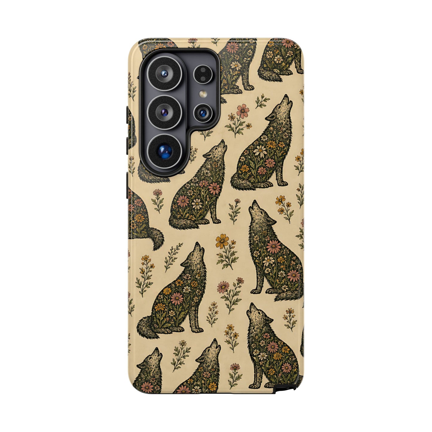 Floral Wolves Tough Case