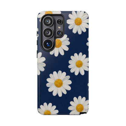 Navy Daisy Tough Case
