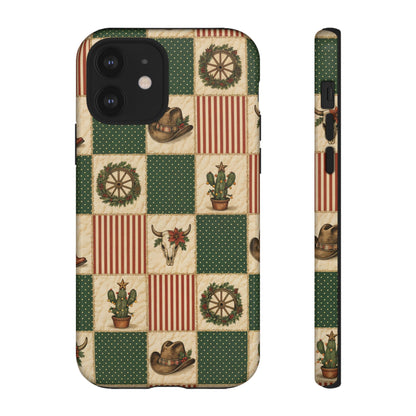 Western Christmas Sampler Tough Case
