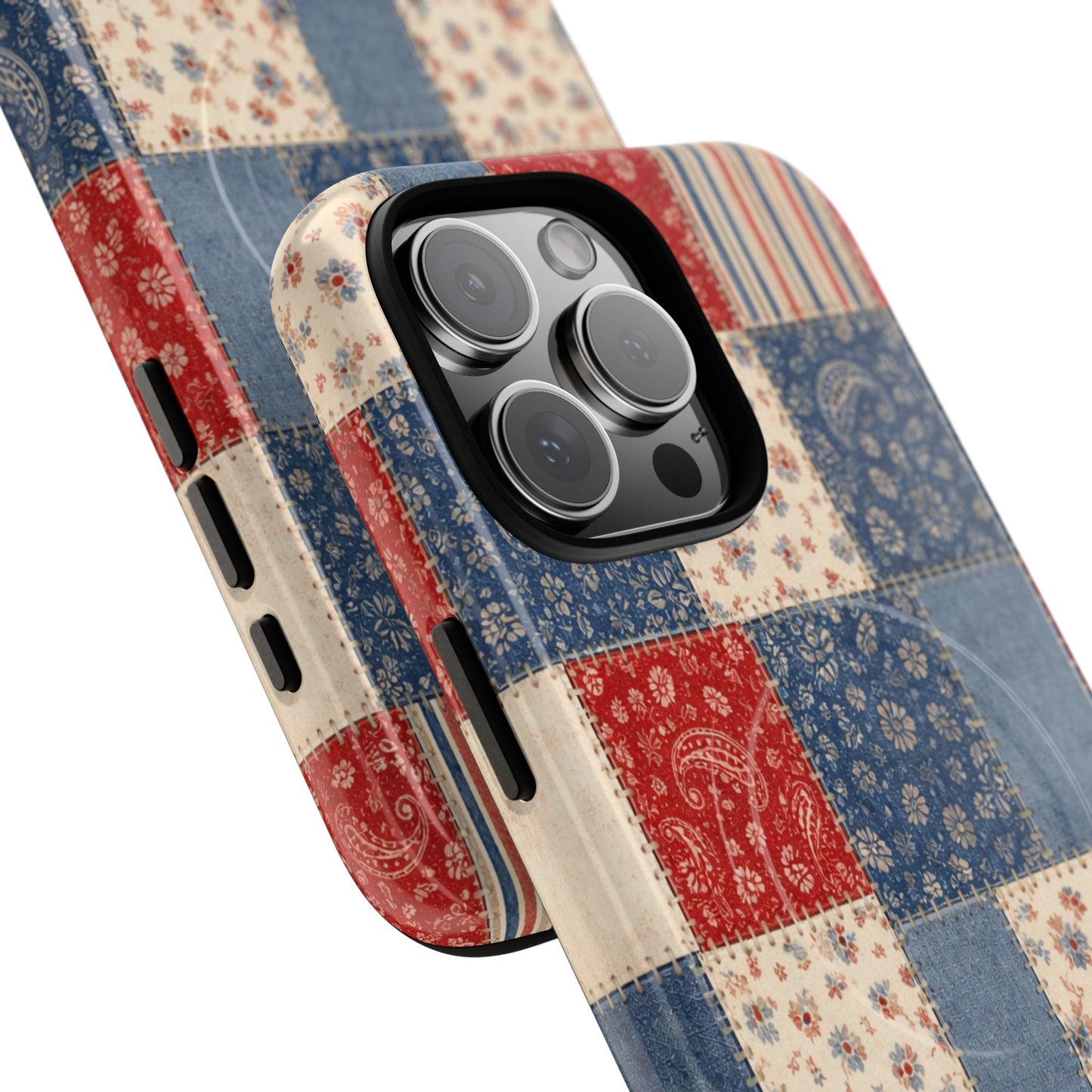 Patriotic Patchwork Magnetic Case