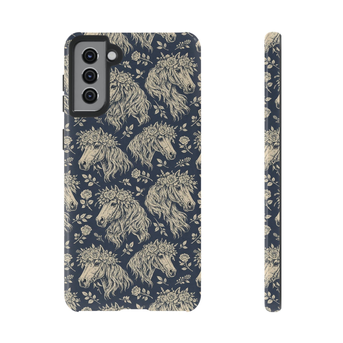 Floral Horses Tough Case