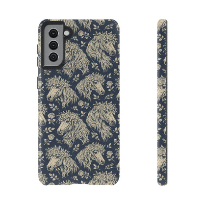 Floral Horses Tough Case