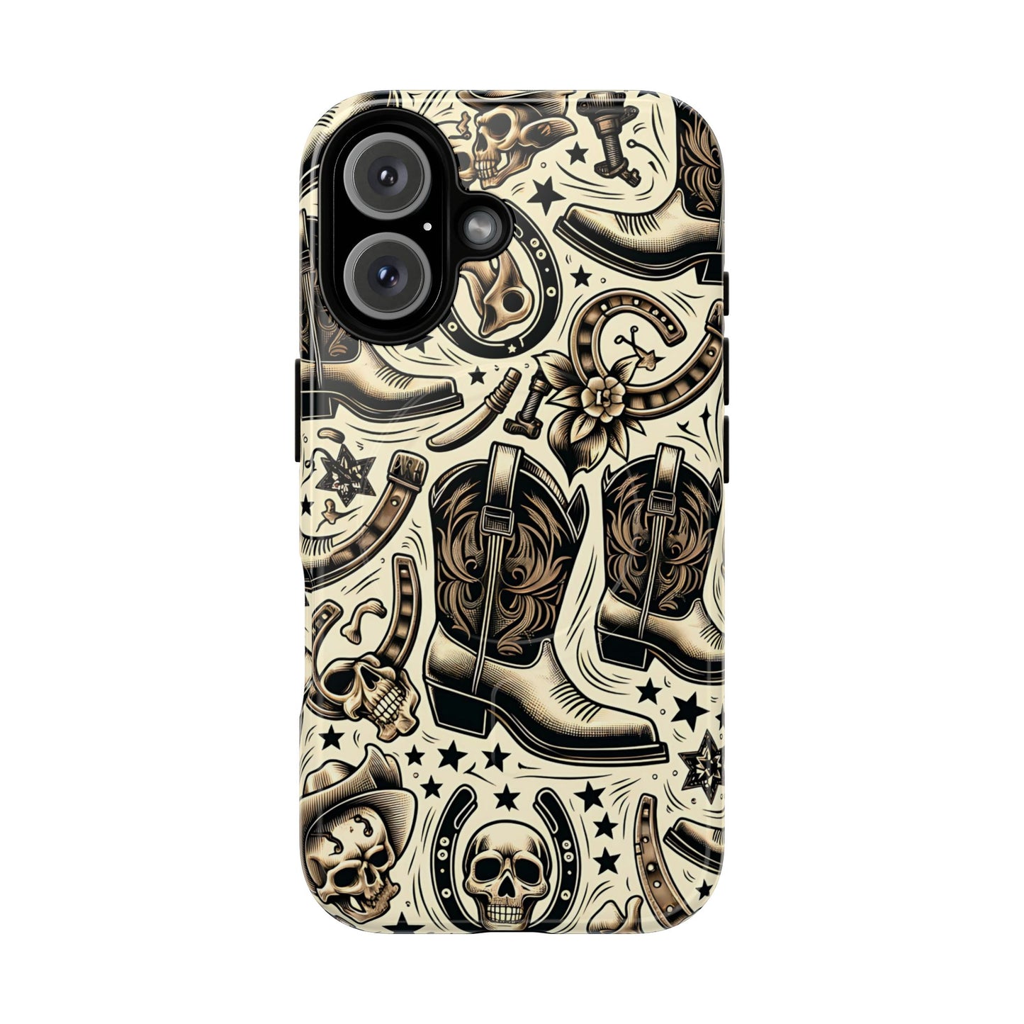 Skulls Boots Horseshoes Magnetic Case
