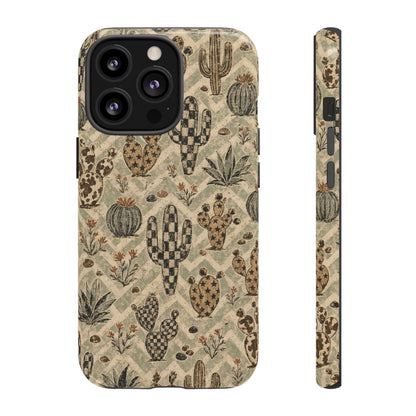 Checkered Cactus Tough Case