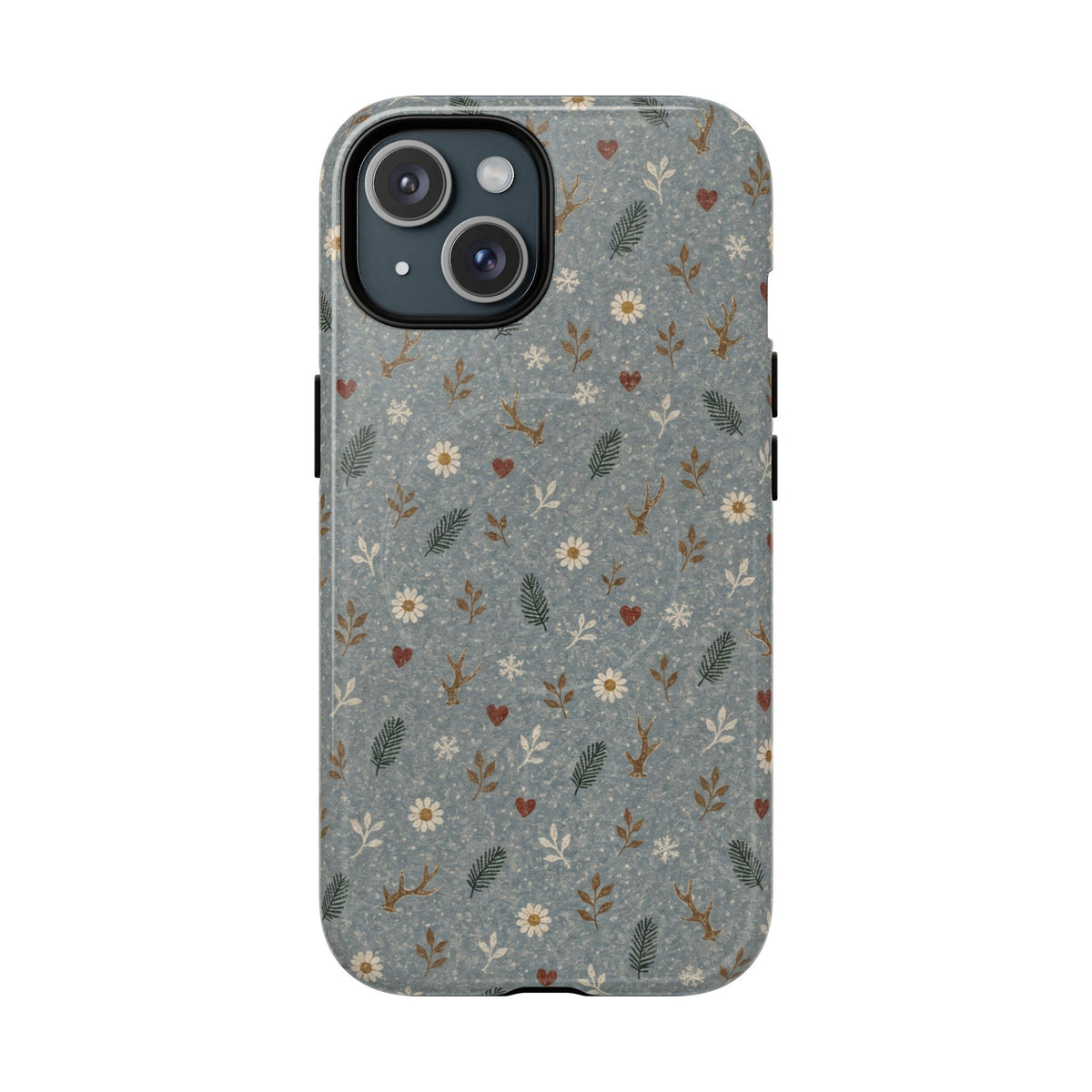 Antler Daisies Snow Magnetic Case