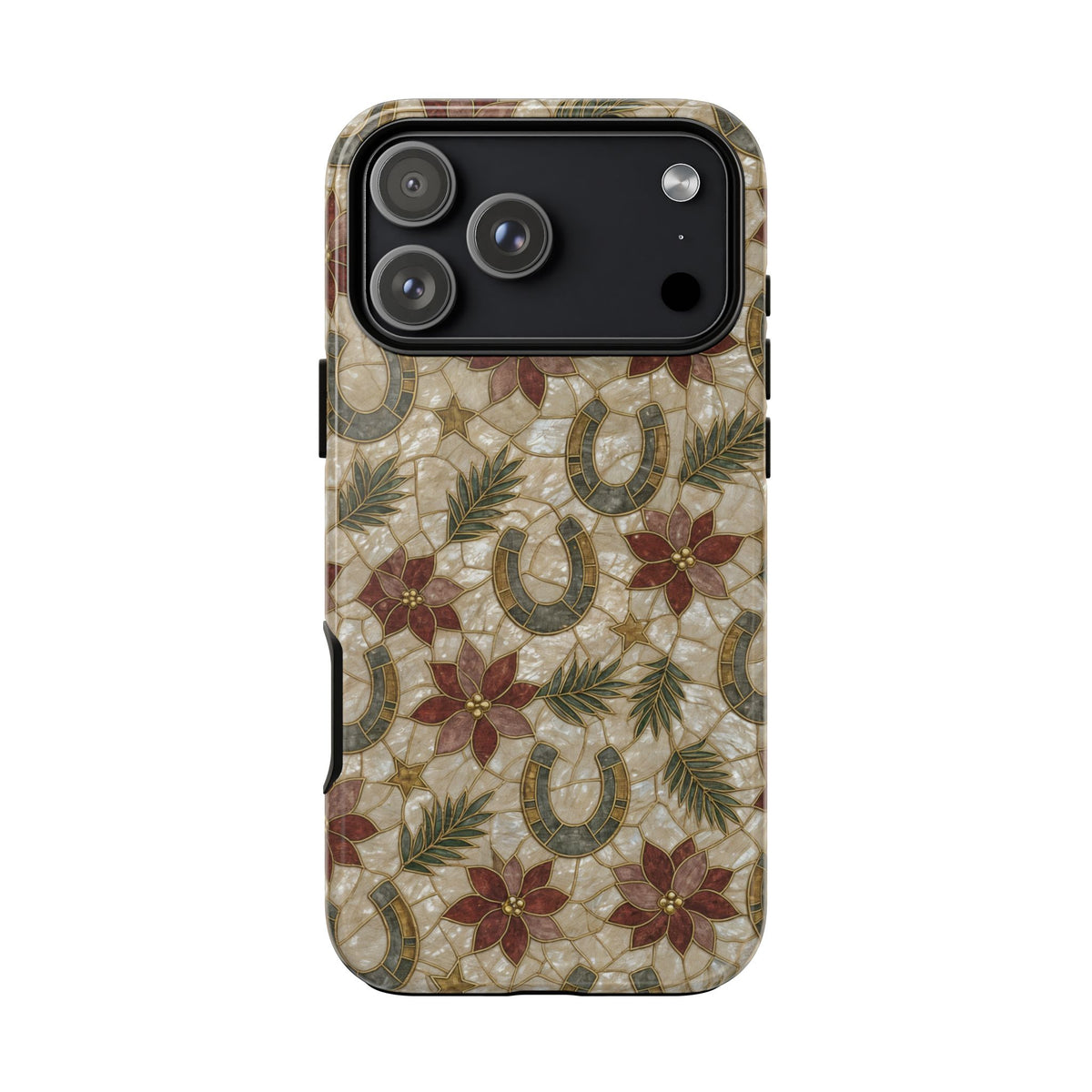 Pearl Horseshoe Poinsettia Tough Case