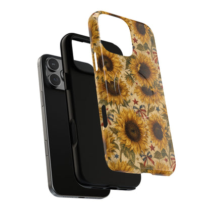 Patriotic Sunflowers Magnetic Case
