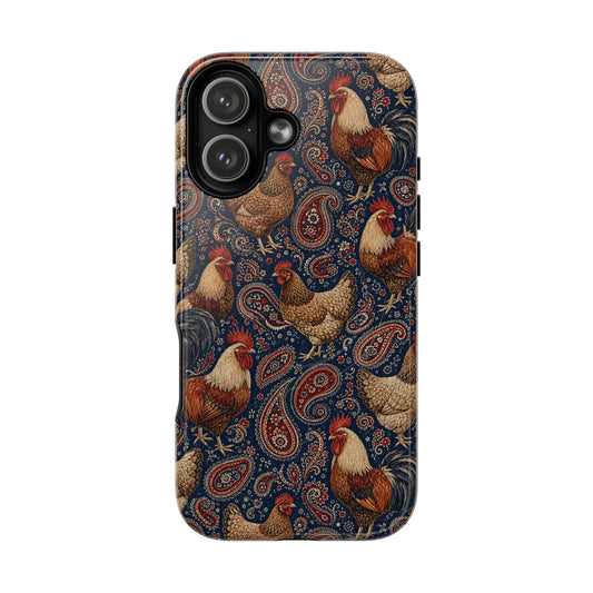 Patriotic Paisley Chickens Magnetic Case