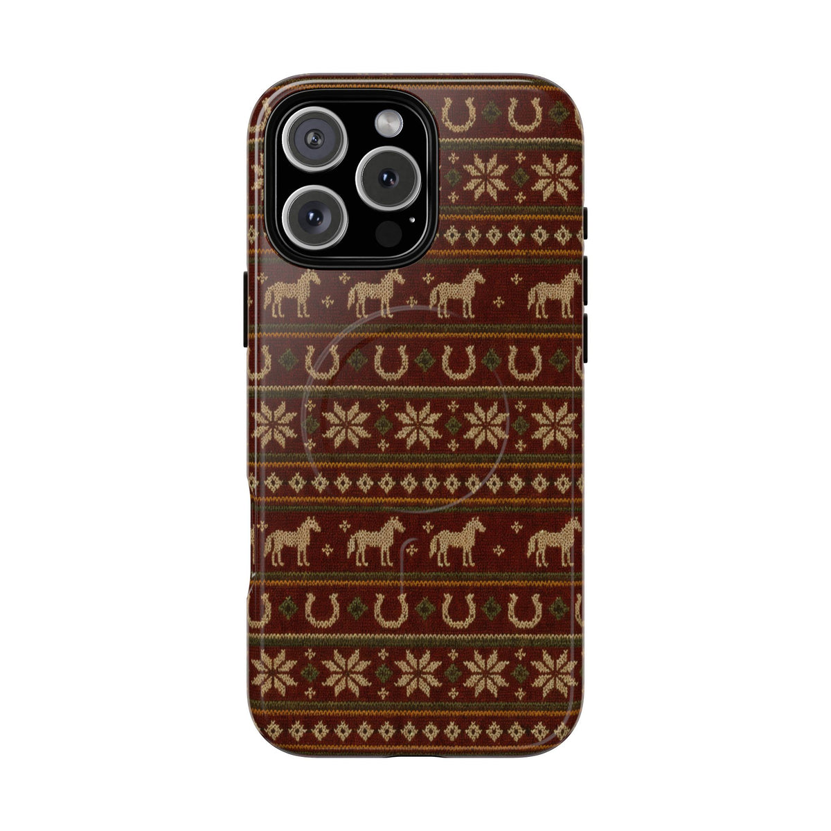 Fair Isle Horses Magnetic Case