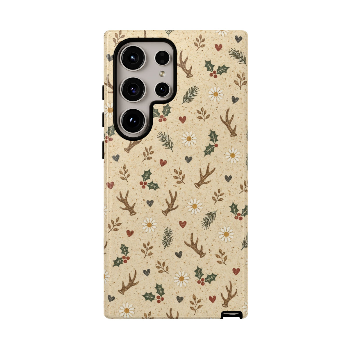 Antler Daisies Christmas Tough Case
