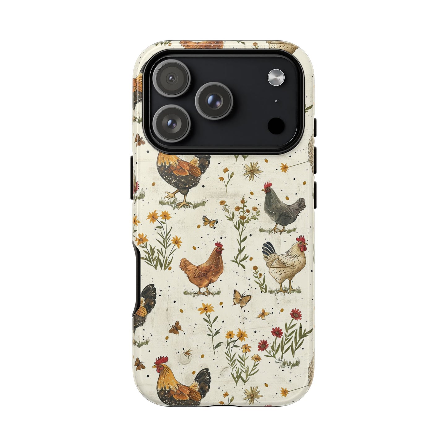 Cottage Core Chickens Tough Case