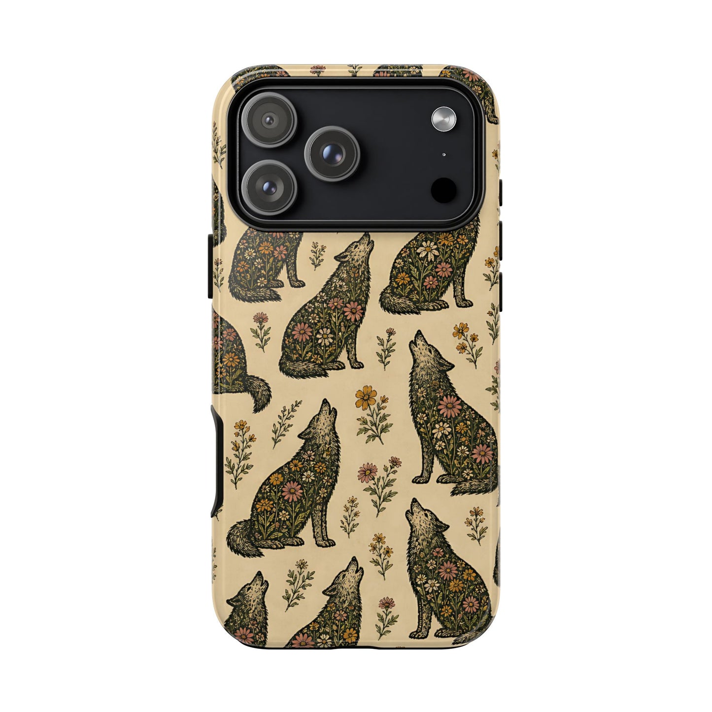 Floral Wolves Tough Case