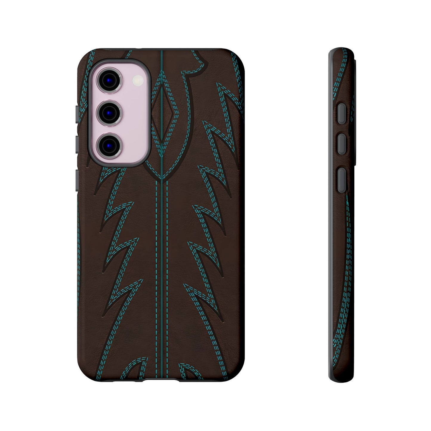 Boot Closeup Brown Turquoise Tough Case