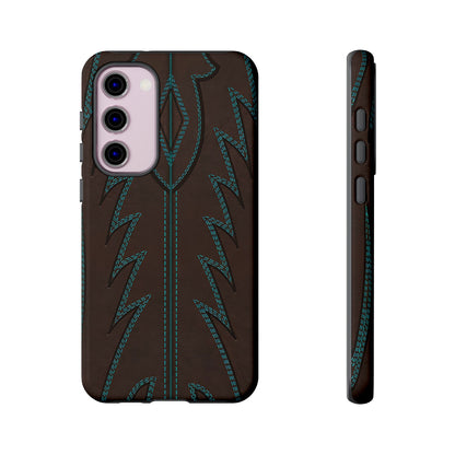 Boot Closeup Brown Turquoise Tough Case