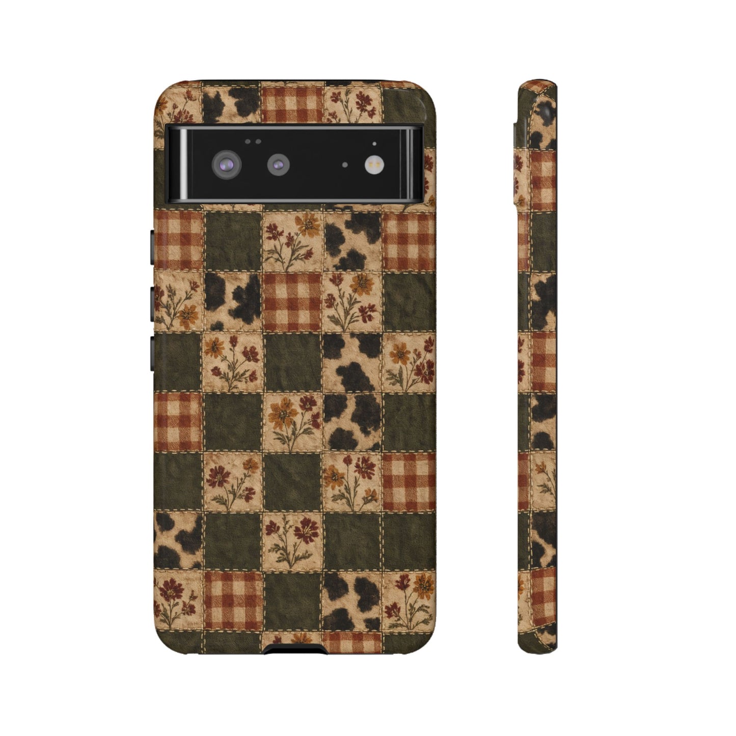Autumn Plaid Patchwork Tough Case