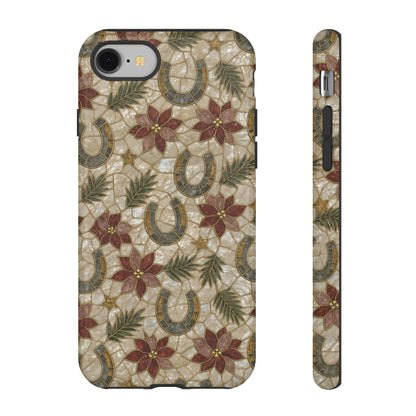 Pearl Horseshoe Poinsettia Tough Case