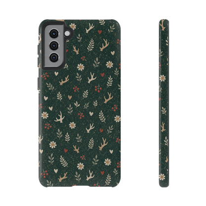 Antler Daisies Evergreen Tough Case