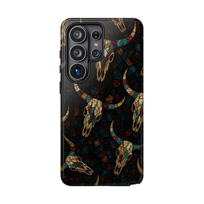Stained Bull Skull Tough Case