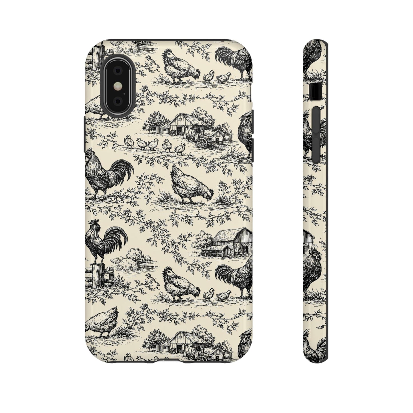 Toile Chickens Tough Case