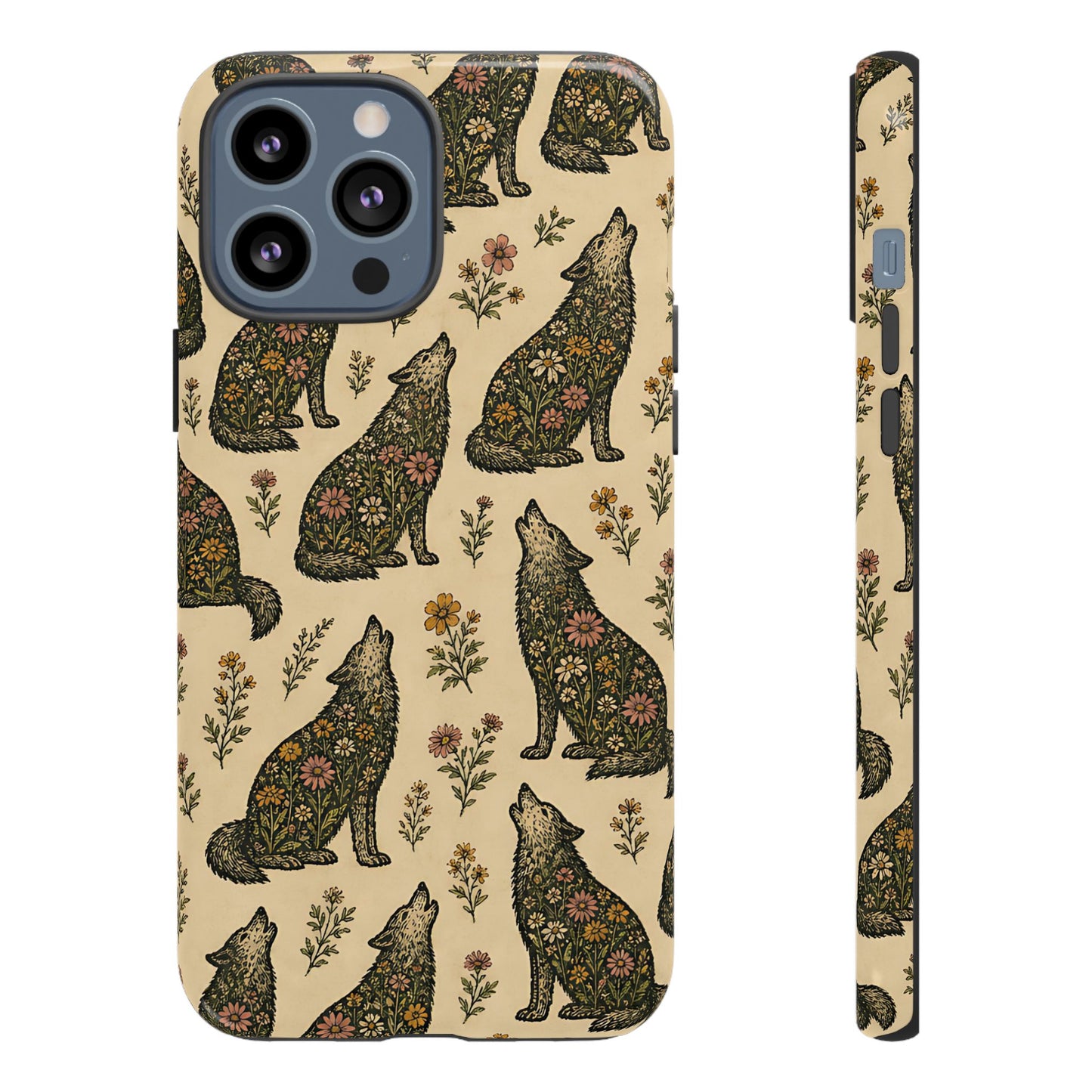Floral Wolves Tough Case