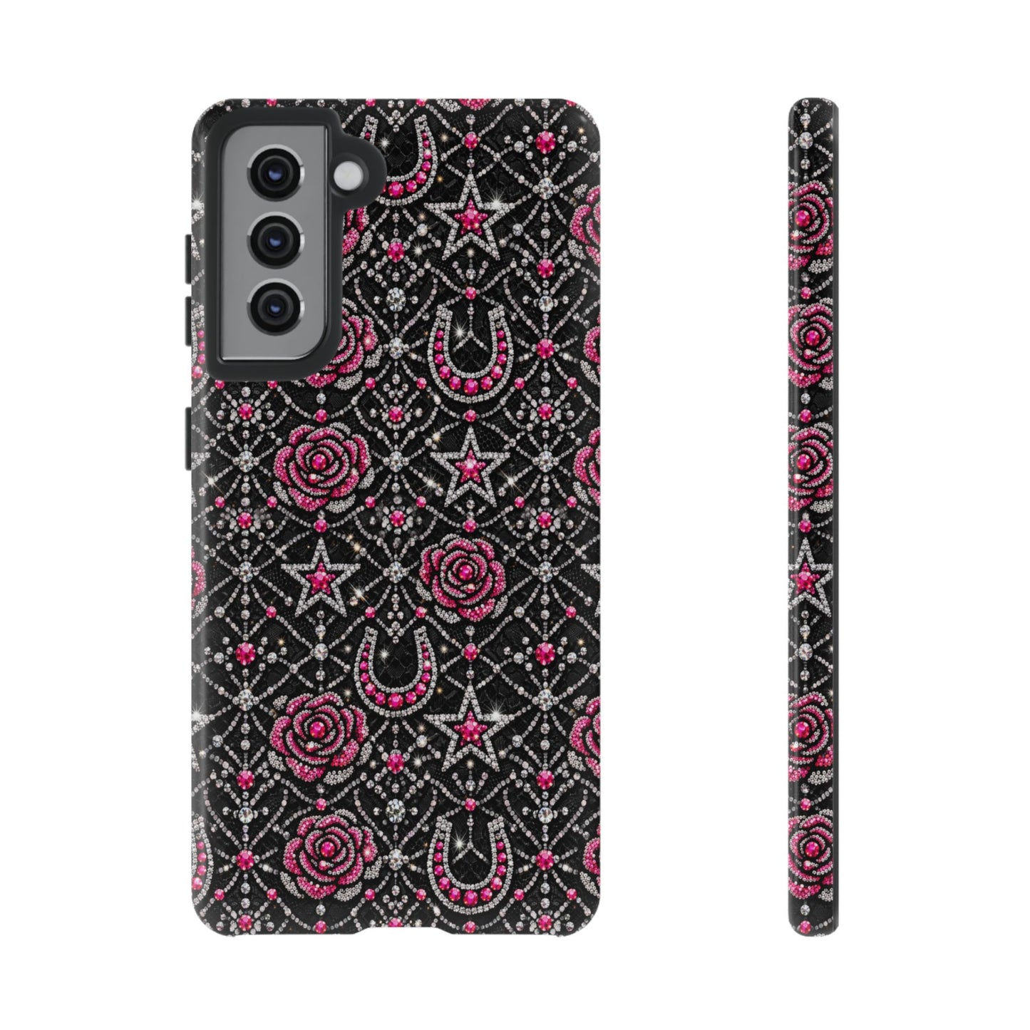 Rhinestone Rose Tough Case