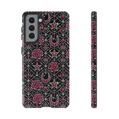 Rhinestone Rose Tough Case