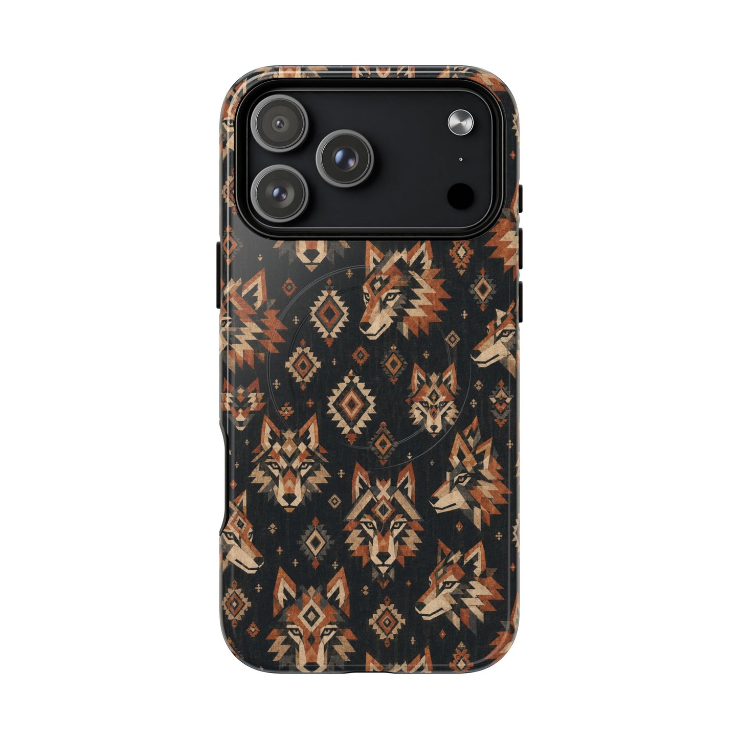 Aztec Wolves Magnetic Case