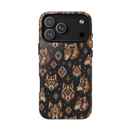 Aztec Wolves Magnetic Case