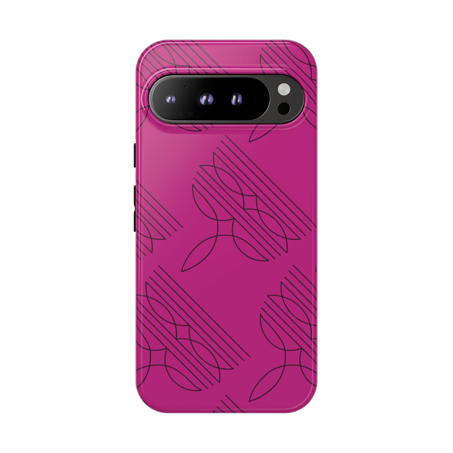 Boot Stitch Pattern Tough Phone Case-Pink