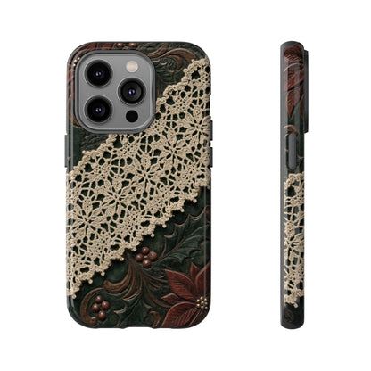 Poinsettia Lace Tough Case