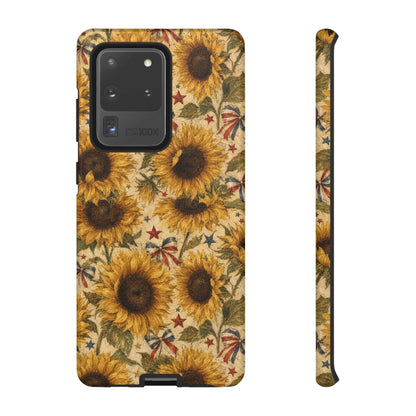 Patriotic Sunflowers Tough Case